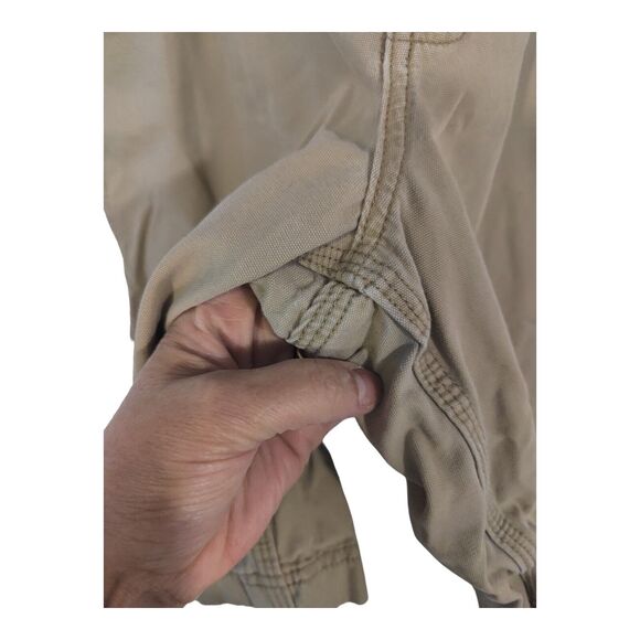 VINTAGE Gap Mens Beige Cargo Carpenter Shorts Work Wear Y2K Baggy Skate Size 38 - Picture 8 of 9